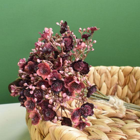 Imagem de Buquê de Flor de Gypsophila Artificial Marsala  Formosinha
