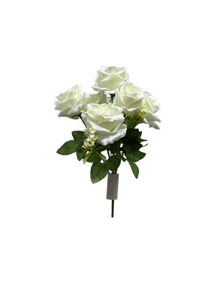 Imagem de Buquê de Flor Rosa com 7 Flores Artificial