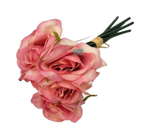 Buque De Rosas Grande Flor Artificial Qualidade Realista - Lazer e Estilo -  Buquê de Flor - Magazine Luiza