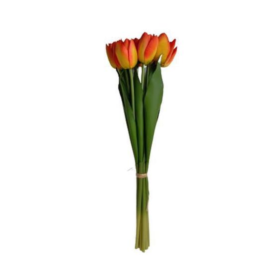 Buquê de Tulipa Artificial 40 X 13 cm Laranja - Flor de seda - Buquê de Flor  - Magazine Luiza
