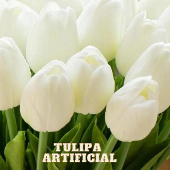 Buquê de tulipas artificiais com 5 flores - Rosa Decorações - Buquê de Flor  - Magazine Luiza
