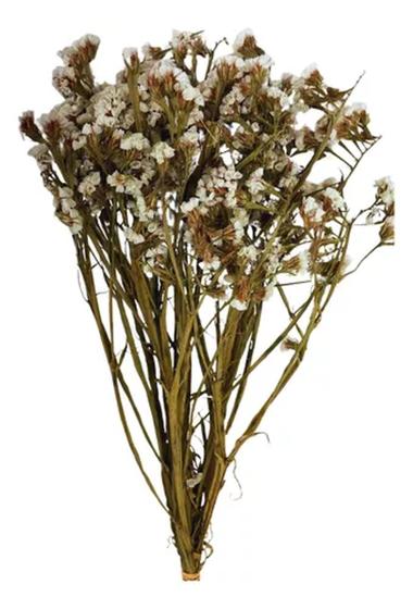 Imagem de Buquê Estatice Flor Branca Decoração Desidratado Seco Arranjo