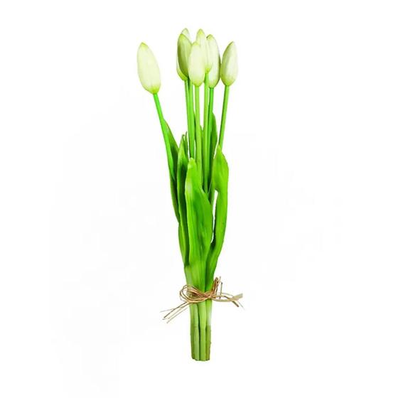 Imagem de Buquê Tulipa Artificial com 7 Galhos Siliconado 42cm Cores Sortidas