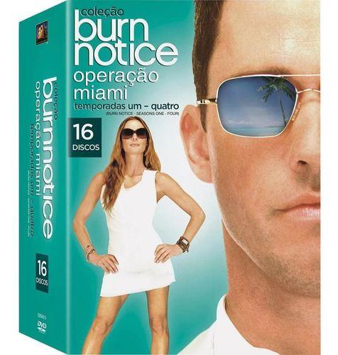 Imagem de Burn notice operação miami - 1 - 4 temporadas box 16 dvds