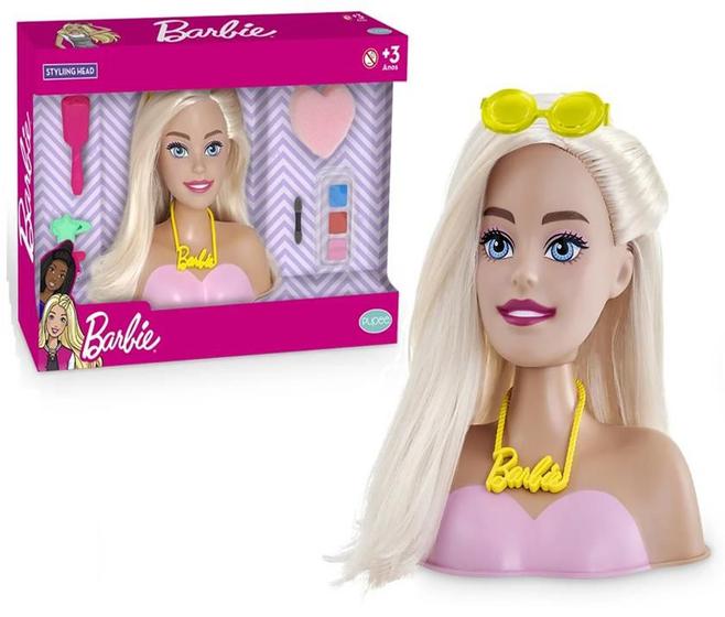 Imagem de Busto Barbie Styling Head Sparkle Mattel Beleza Pupee