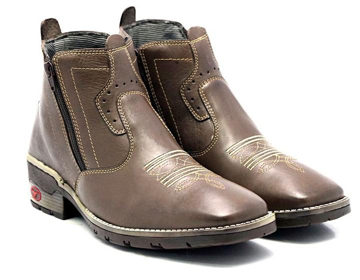 Imagem de Butina Masculina Couro Bovino Conforto Total Moda Caipira