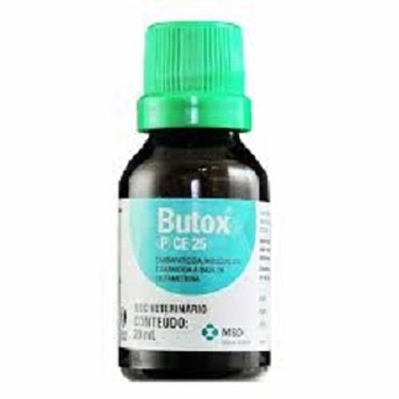 Butox P Ce 25 20ml MSD Carrapaticida Sarnicida Mosquiticida Controle de ...