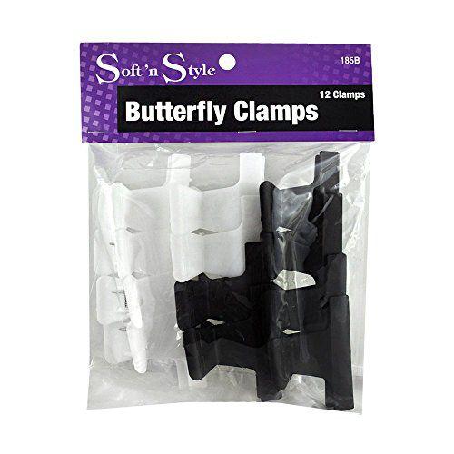 Imagem de Butterfly Clamp Soft 'n Style, pacote com 12