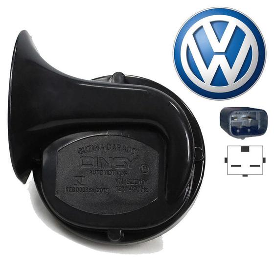 Imagem de Buzina Automotiva Tipo Caracol para VW Volkswagen diante 12V Cinoy YN-BZCVW