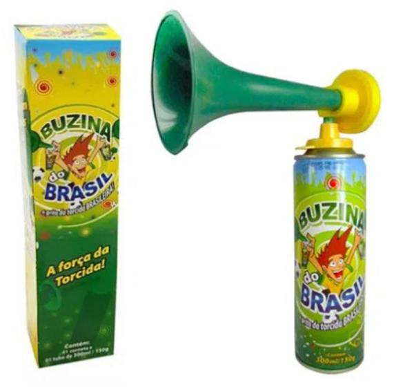Buzina do Brasil Copa do mundo Com Corneta 300ml/150g Menor preço em Buzina do Brasil Copa do mundo Com Corneta 300ml/150g