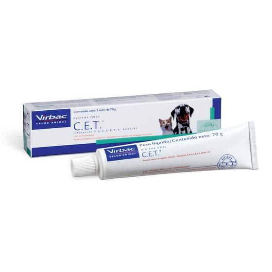 C.E.T. - Pasta Enzimática - tubo 70g - Virbac - Pasta de Dente Pet ...