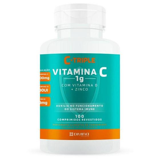 Imagem de C - Triple - Vitamina C 1G C 100Comprimidos