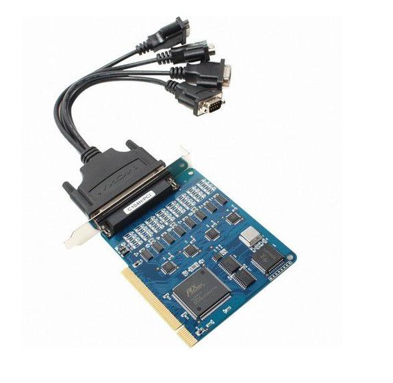 Imagem de C104H Placa Multiserial PCI 4 Portas RS-232 Cabo DB9M Incluso Moxa