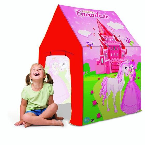 Imagem de Cabana Infantil Barraca Castelo Encantado Casinha Menina Bangtoys