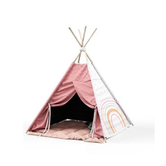 Imagem de Cabaninha/Tenda/Toca Infantil Para Festa Do Pijama Arco Iris