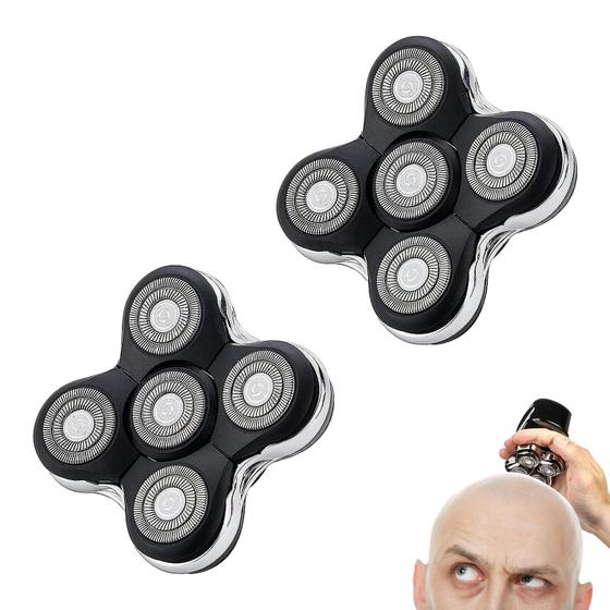 Imagem de Cabeça de Barbear de Reposição 5 Lâminas - Compatível com Barbeador Caveira