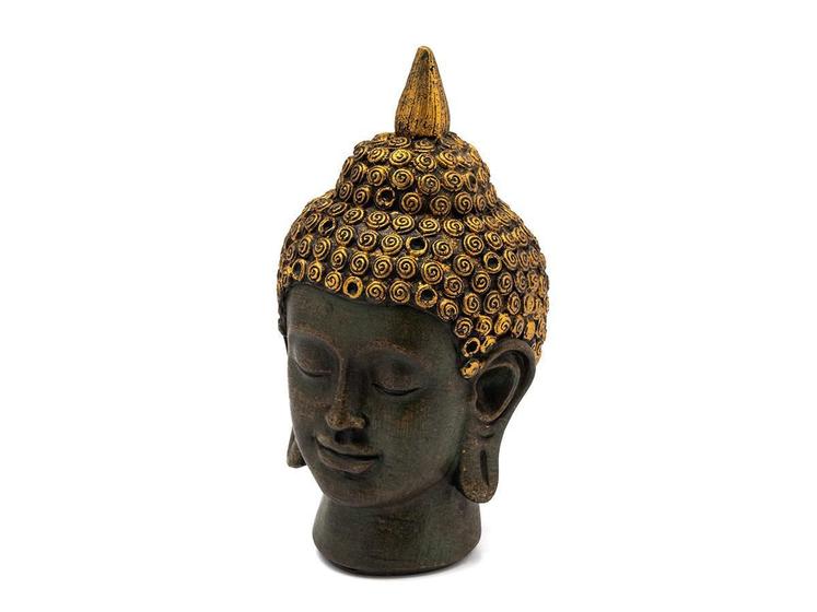 Imagem de Cabeça De Buda Hindu Decorativa Em Resina 20 Cm