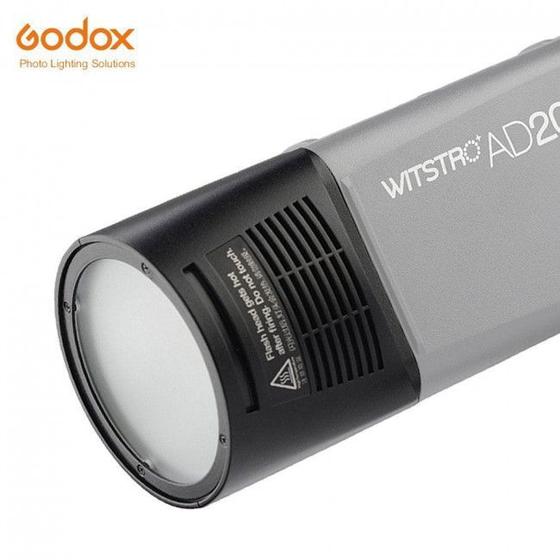 Imagem de Cabeça de Flash Redonda Godox Witstro H200R para Flash de Bolso AD200 TTL