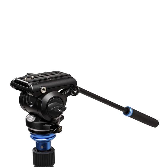 Imagem de Cabeça de Vídeo Benro S4 PRO Flat Base Fluid - Suporte até 4kg com Braço Panorâmico