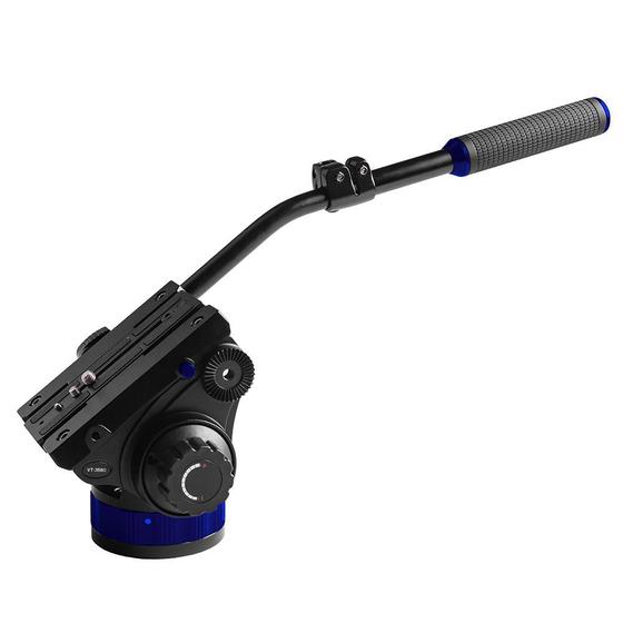 Cabeça de Vídeo Hidráulica Fluida VT-3560 com Amortecimento Profissional Menor preço em Cabeça de Vídeo Hidráulica Fluida VT-3560 com Amortecimento Profissional