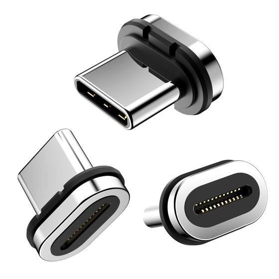 Imagem de Cabeça magnética com pontas de conector USB C de 24 pinos (pacote com 3) DuHeSin