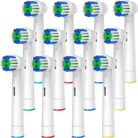Cabeças de Escova Elétrica Compatíveis com Oral-B e Braun - Pacote com 4 ou 12 Menor preço em Cabeças de Escova Elétrica Compatíveis com Oral-B e Braun - Pacote com 4 ou 12