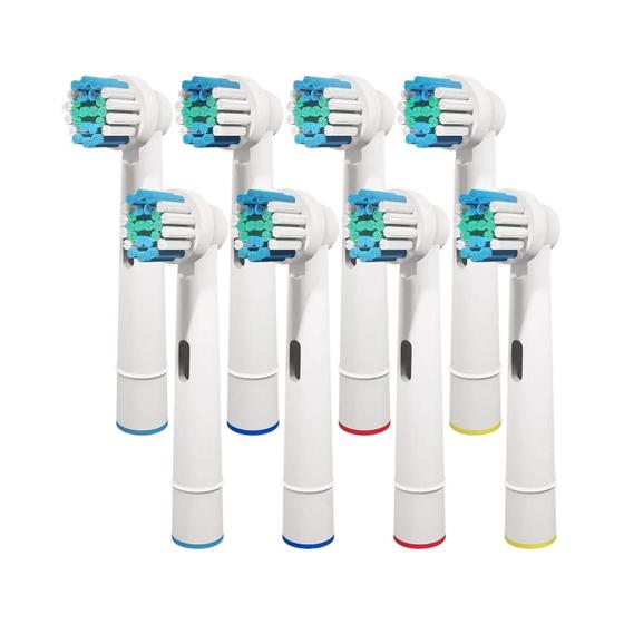 Imagem de Cabeças de Reposição de Escova Dental Elétrica - Cerdas Dupont Macias (4, 8 ou 16 Unidades)