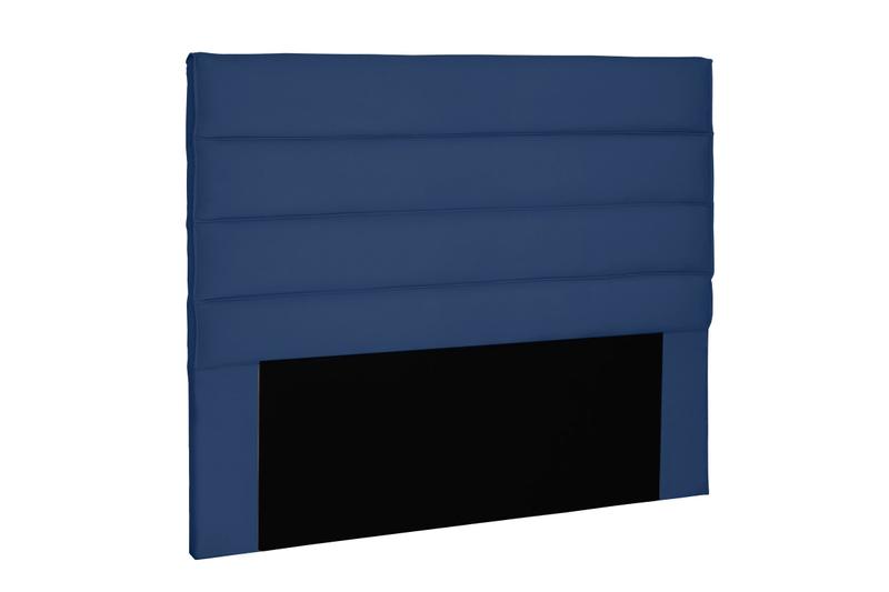 Imagem de Cabeceira 195CM Horizontal king Suede Azul Marinho La Italiana Box