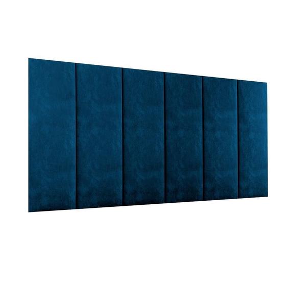 Imagem de Cabeceira Adesiva Estodada Modular Suede ul 60X20 1 Pç