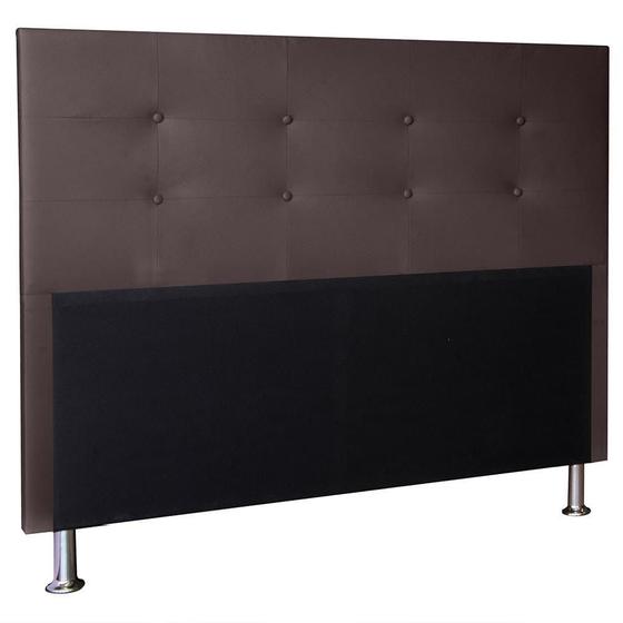 Imagem de Cabeceira Berlim 1,95 Cm Cama Box king Size material sintético Marrom