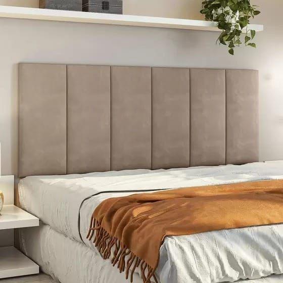 Cabeceira Box Estofada Casal 140mm x 55m Sued-  Bege é boa?