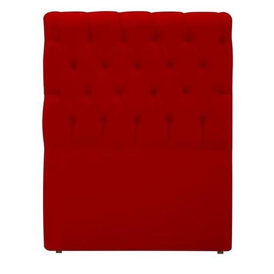 Imagem de Cabeceira Box Shop Paris Solteiro 90cm Em Suede Vermelho