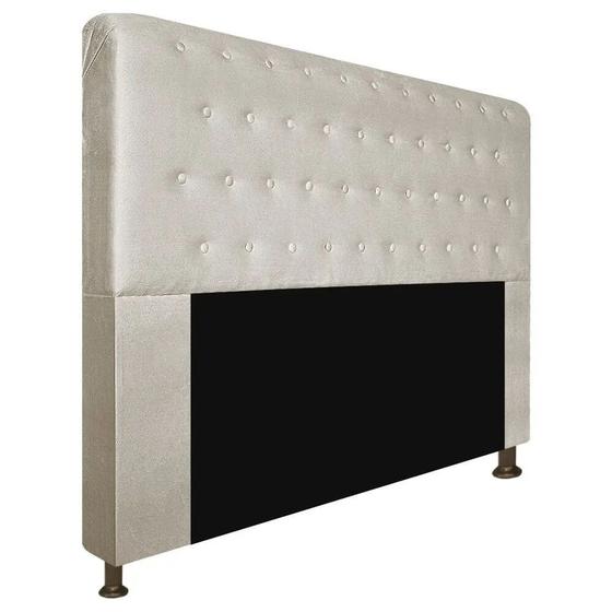 Imagem de Cabeceira Brenda Para Cama Box Queen Size 160cm com Capitonê Suede - Ecotec Decor