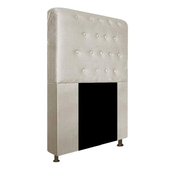 Imagem de Cabeceira Brenda Para Cama Box Solteiro 90cm com Capitonê Suede - Ecotec Decor