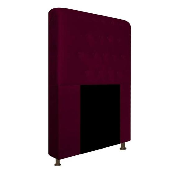 Imagem de Cabeceira Brenda Para Cama Box Solteiro 90cm com Capitonê Suede - Ecotec Decor