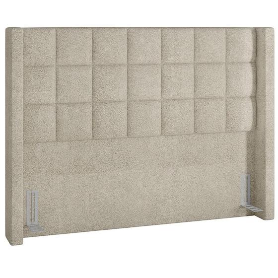 Imagem de Cabeceira Cama Box Casal 140 cm P05 Paris Bouclê Creme - Lyam Decor