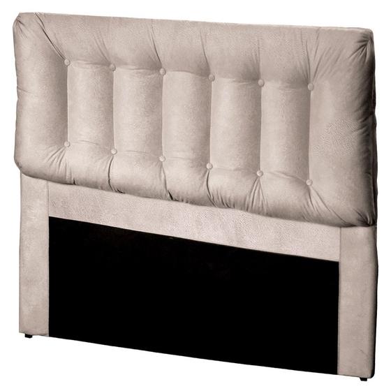 Imagem de Cabeceira Cama Box Casal 140cm Conforto Suede Bege - Sheep Estofados