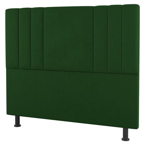 Imagem de Cabeceira Cama Box Casal Grace 140cm Suede Verde - Desk Design