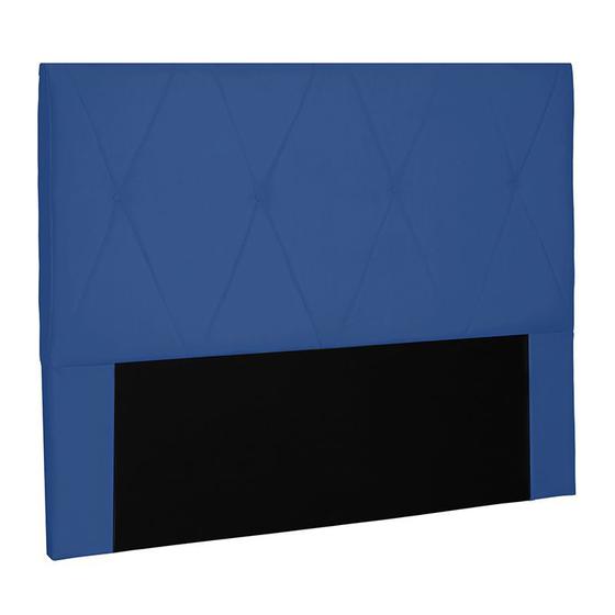 Imagem de Cabeceira Cama Box Casal King 195cm Aquilla Suede Azul Marinho - Sheep Estofados