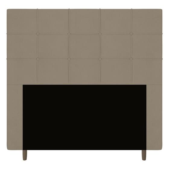 Imagem de Cabeceira Cama Box Casal Leiria 140cm Suede Bege - Desk Design