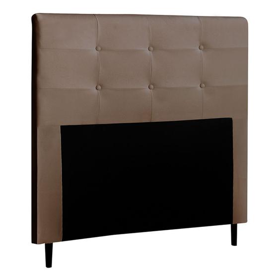 Imagem de Cabeceira Cama Box Casal Luna 140cm Corano Marrom - Desk Design