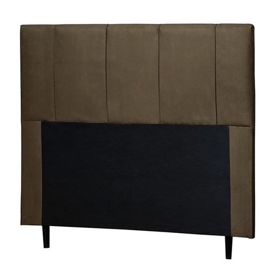 Imagem de Cabeceira Cama Box Casal Queen Donna 160cm Suede Marrom - Desk Design