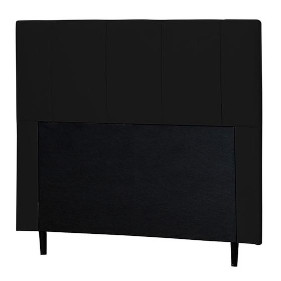 Imagem de Cabeceira Cama Box Casal Queen Donna 160cm Suede Preto - Desk Design