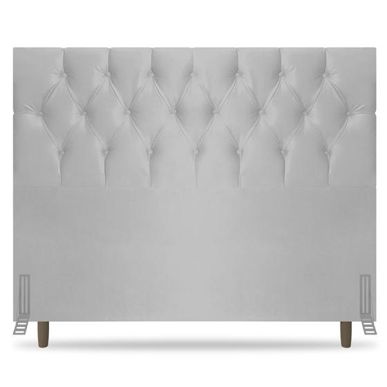 Imagem de Cabeceira Cama Box Casal Queen Size Madrid 160cm Corano Branco - Desk Design