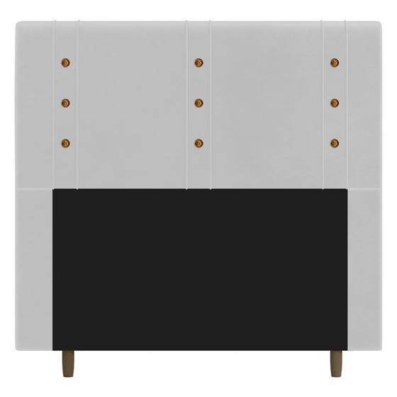 Imagem de Cabeceira Cama Box Casal Roma 140cm Corano Branco - Desk Design