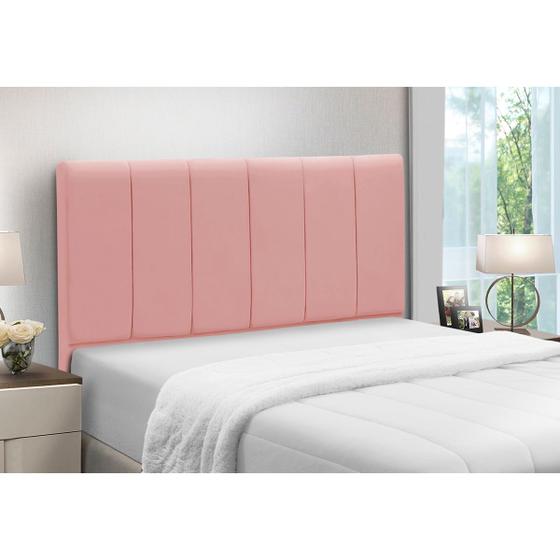 Imagem de Cabeceira Cama Box Estofada Madeira Queen Size Camila