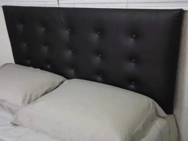 Imagem de Cabeceira Cama Box King Durasi 15  Preto 195 X 120