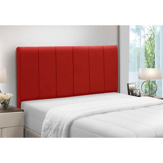 Cabeceira Cama Box King Size Estofada Madeira Camila Menor preço em Cabeceira Cama Box King Size Estofada Madeira Camila