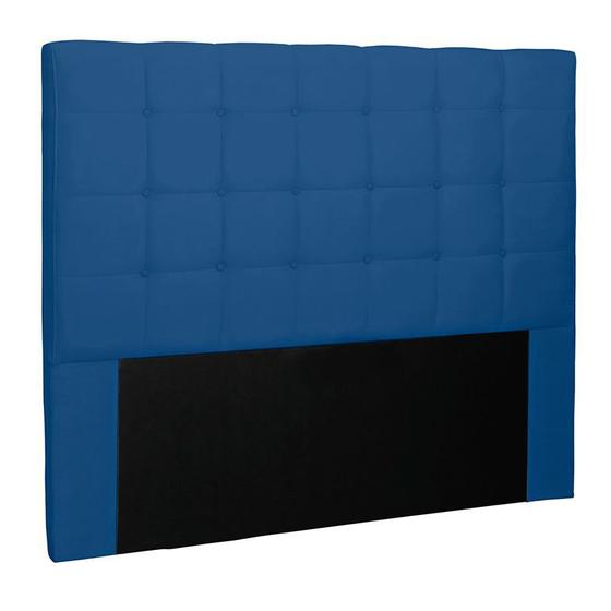 Imagem de Cabeceira Cama Box Solteiro 90cm Verona Suede Azul Marinho - Sheep Estofados