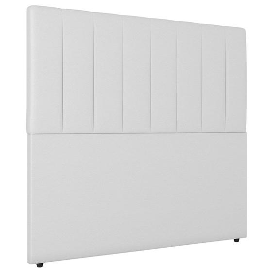 Imagem de Cabeceira Cama Box Solteiro Ivana 90cm Sintético Branco - Desk Design